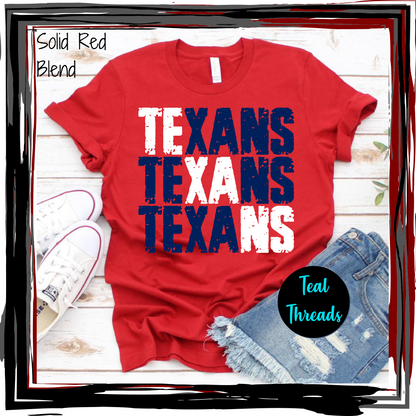 Texans Grunge Diagonal