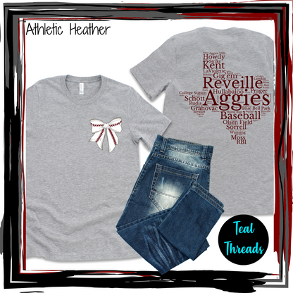 Texas Aggies Baseball Word Art