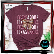 Load image into Gallery viewer, Texas Aggies Football Bow
