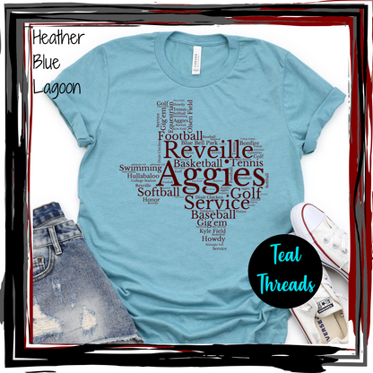 Texas Aggies Word Art