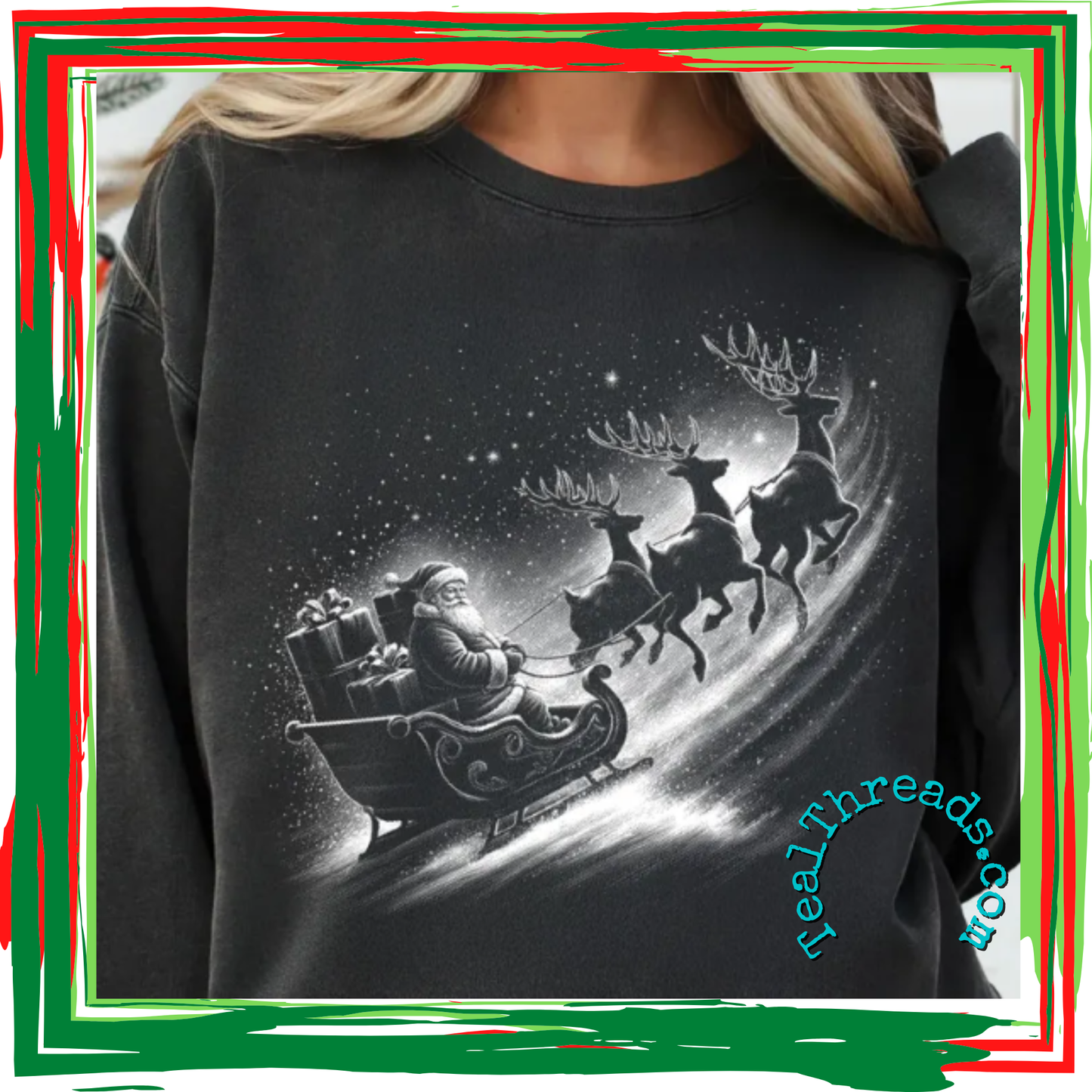 Vintage Santa and Sleigh