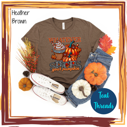Whatever Spices Your Pumpkin Faux Rhinestone