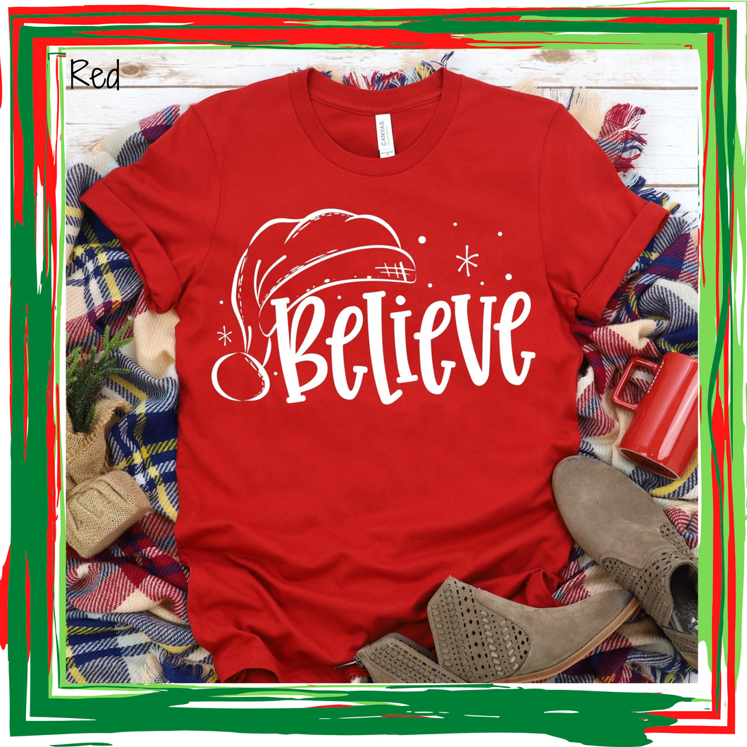 Believe Santa Hat