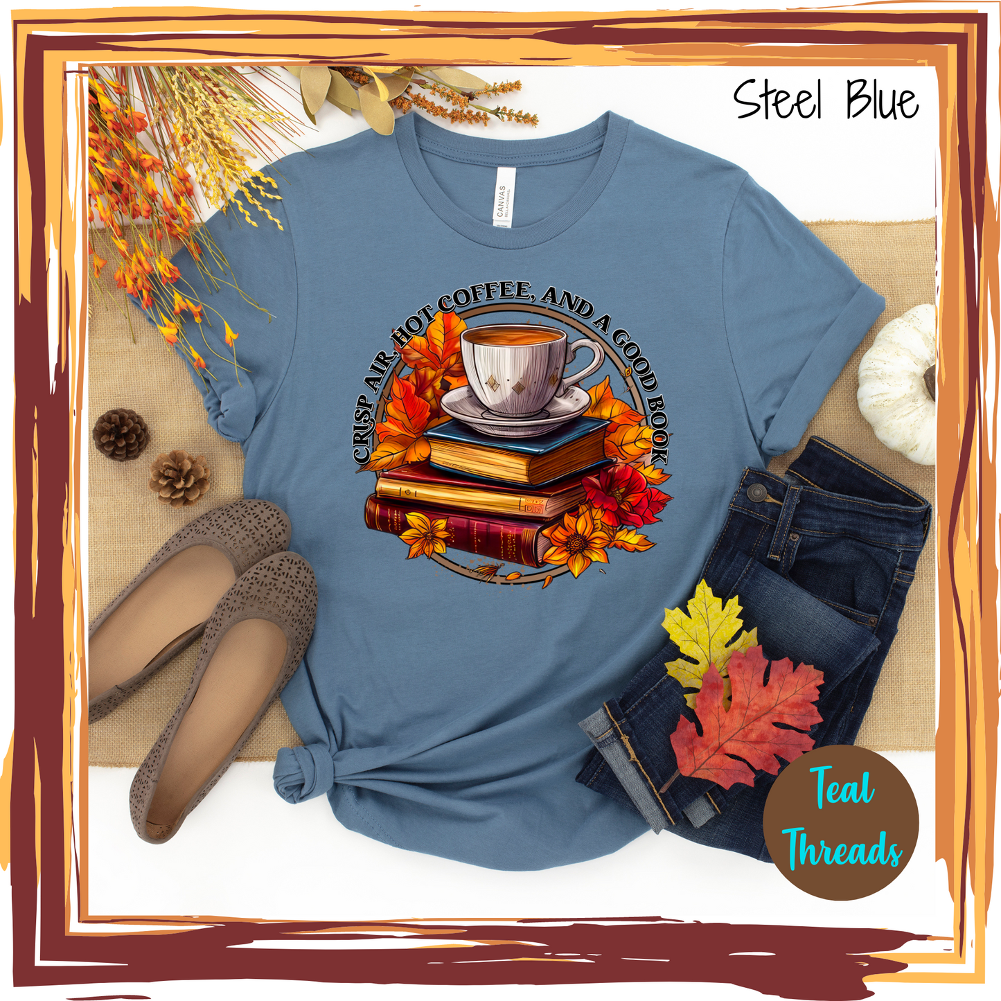 Crisp Air Hot Coffee and a Good Book