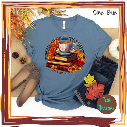 Crisp Air Hot Coffee and a Good Book