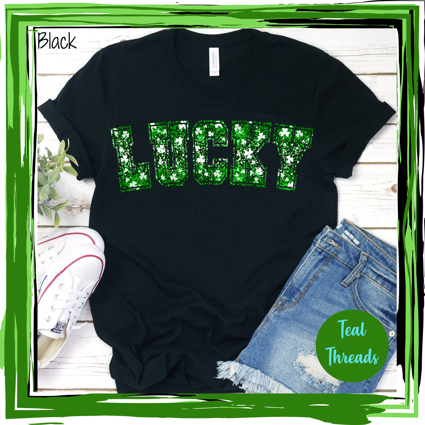 Lucky Shamrock - Glitter