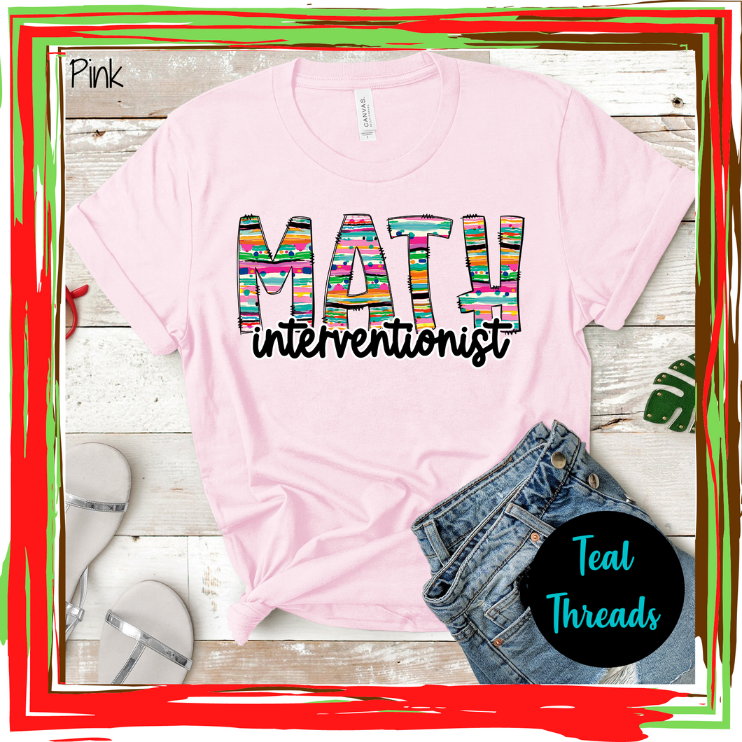 Math Interventionist Bright Stripe