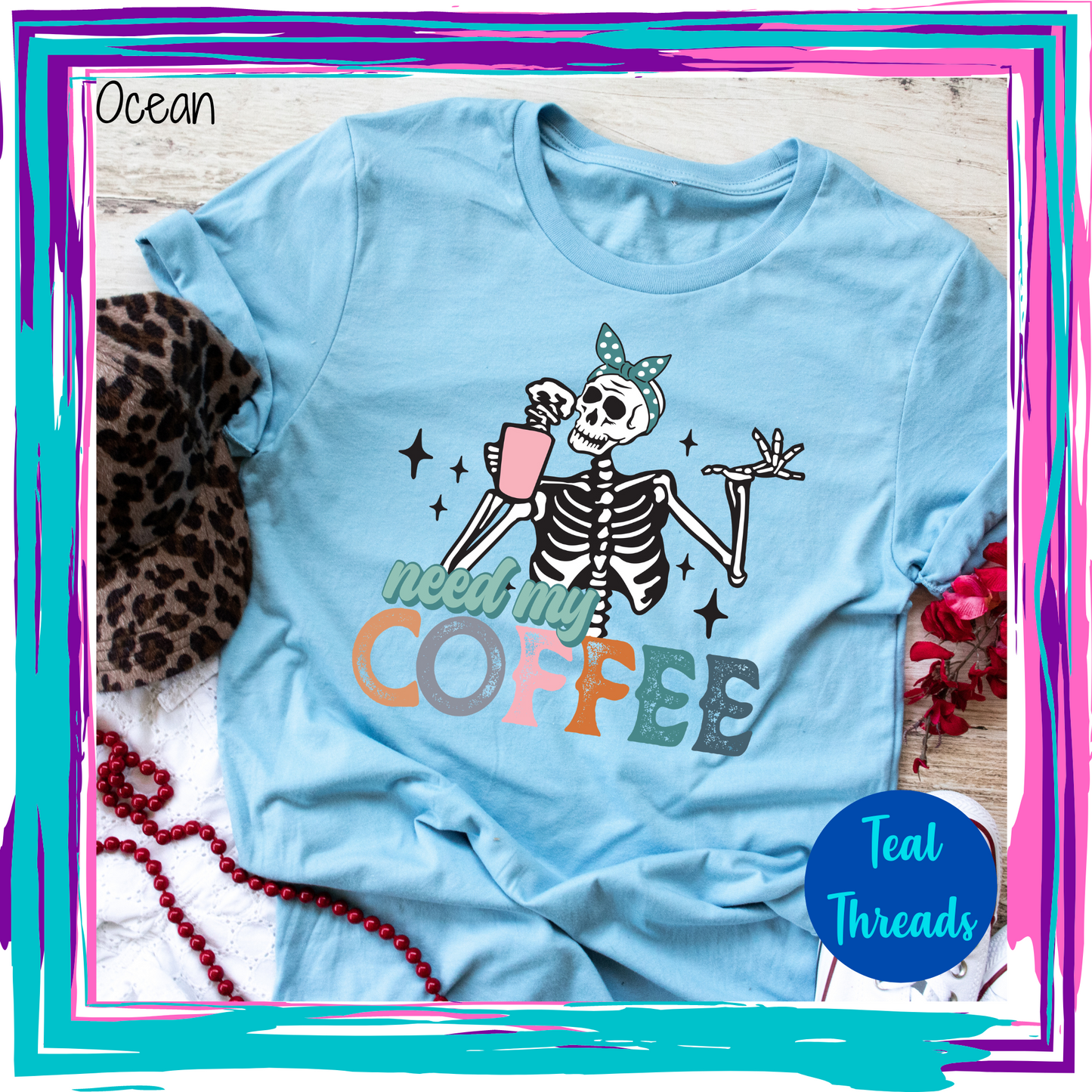 Need My Coffee Skeleton