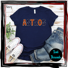 Load image into Gallery viewer, Astros Faux Sequin Embroidery
