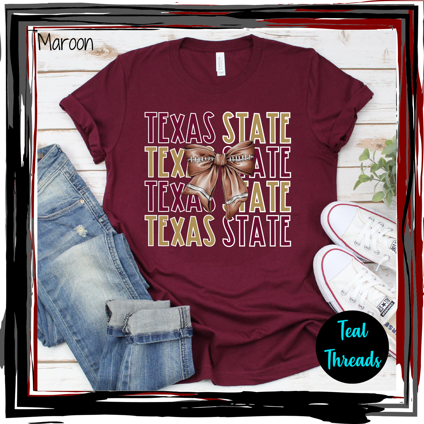 Texas State Football Bow