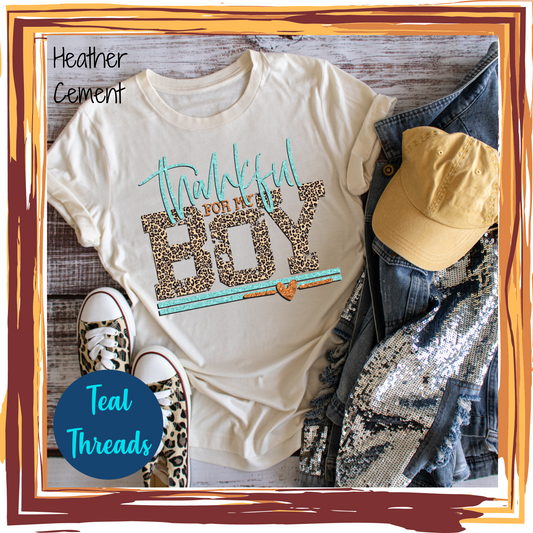 Thankful for My Boy (Glitter Effect)