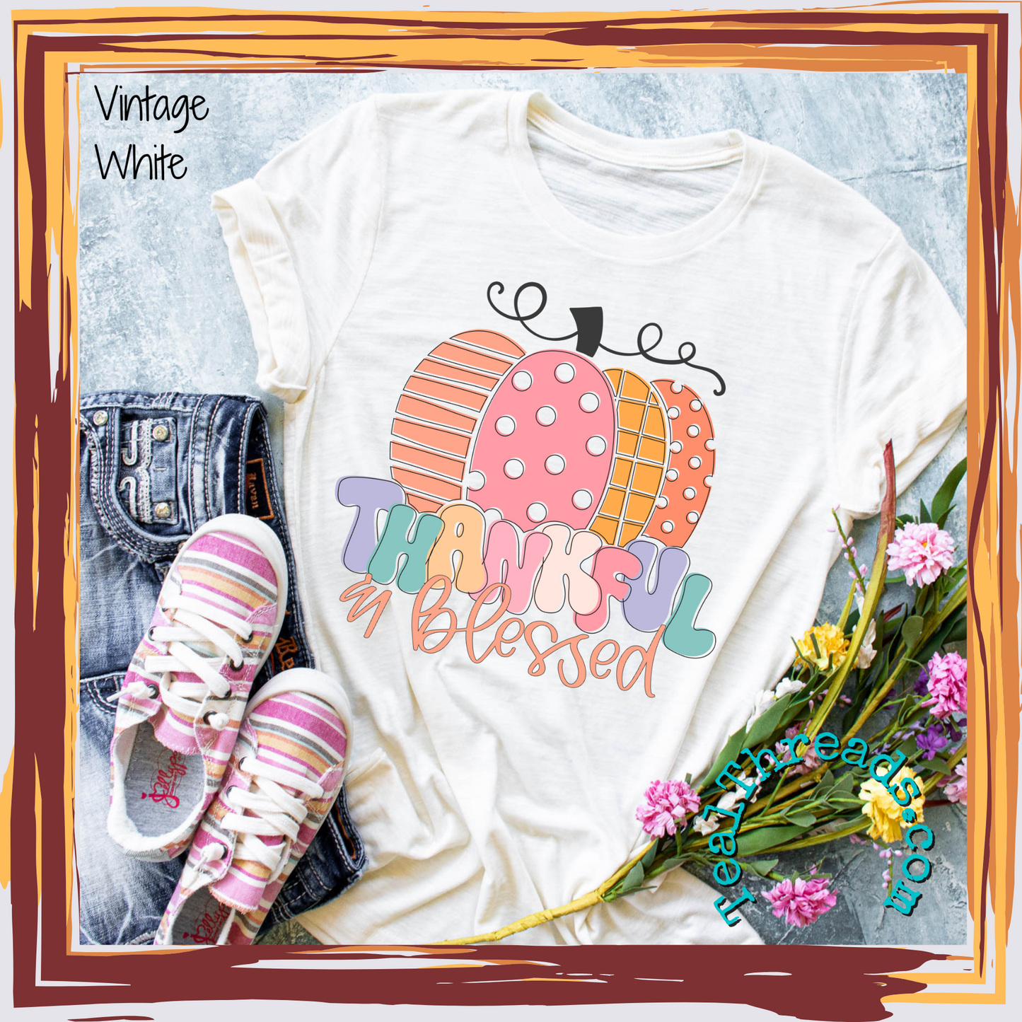 Thankful and Blessed Pastel