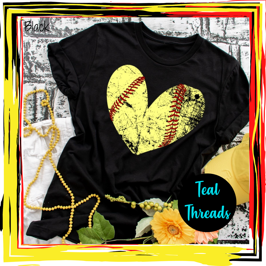 Softball Heart