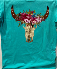 Load image into Gallery viewer, Boho Cowskull with Flowers
