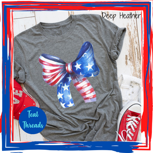 Patriotic Bow - 1 left in stock!