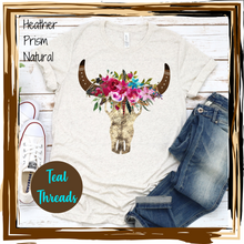 Load image into Gallery viewer, Boho Cowskull with Flowers
