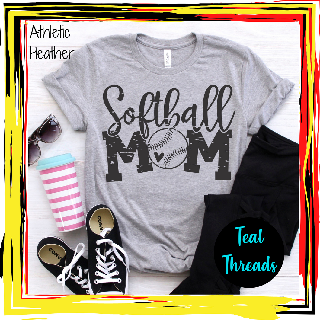 Softball Mom - black