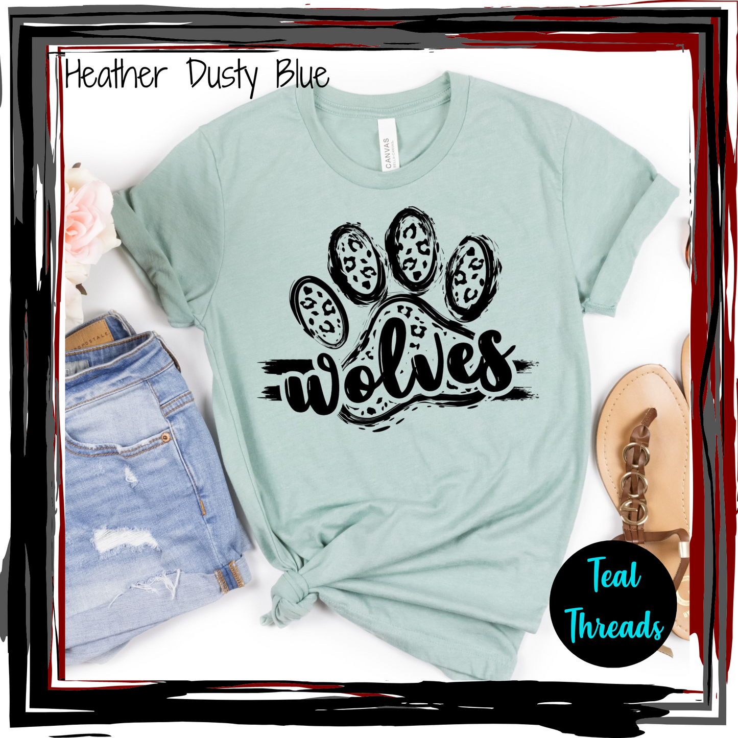 Wolves Mascot with Leopard